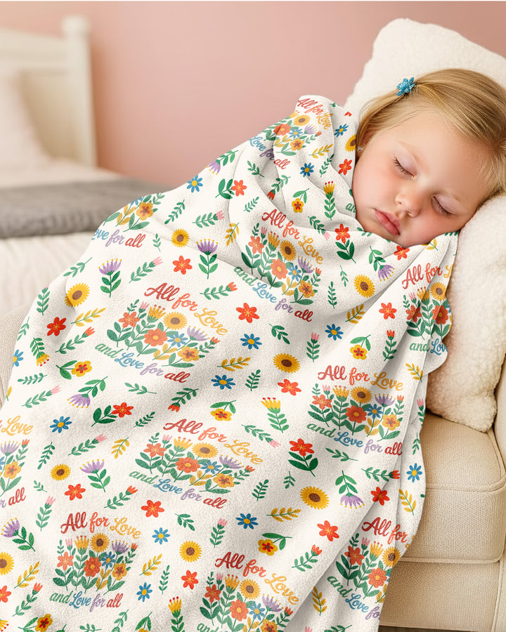 Love For All Family Matching Bamboo Blanket