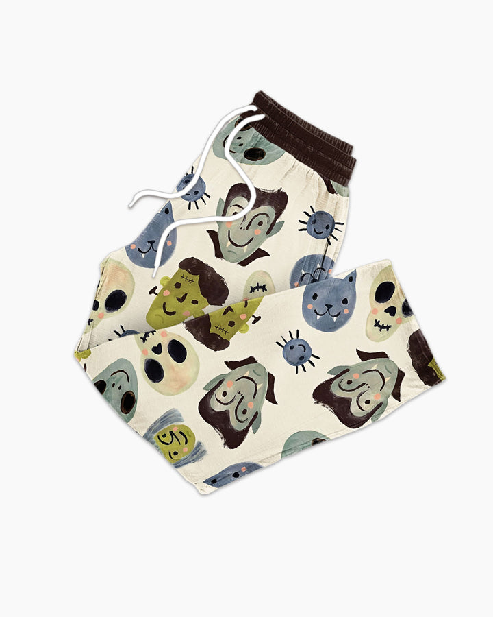 Halloween Face Bamboo Men's Pajama Set