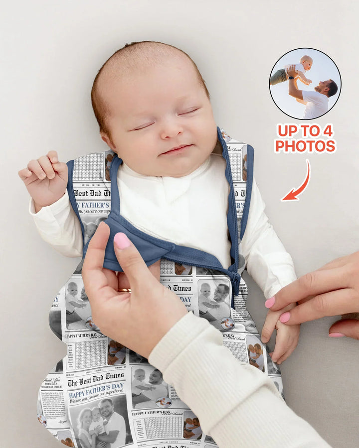 Custom Photo The Best Dad Times Bamboo Sleep Bag