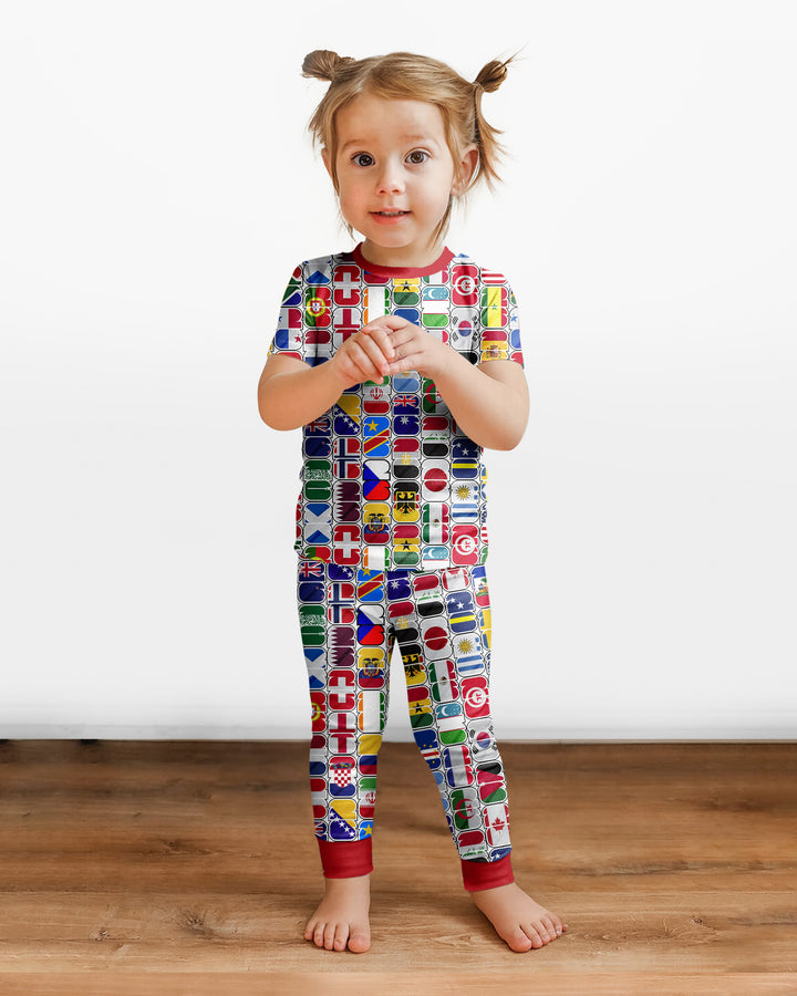 We Are 26 Family Matching Bamboo Two Piece Short Sleeve Pajama Set