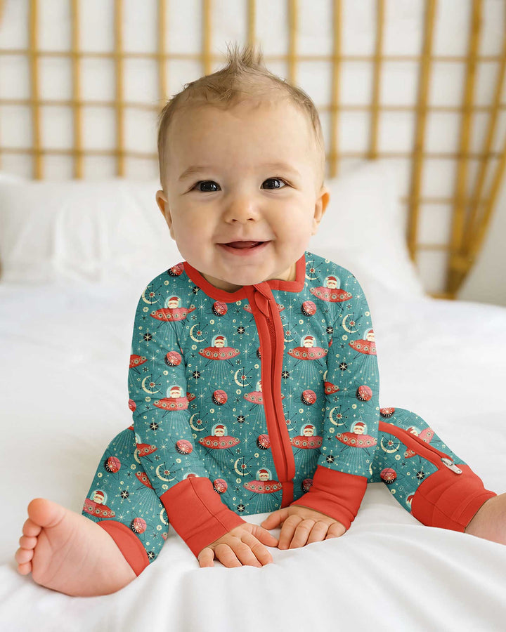 Atomic Santas in Space Bamboo Convertible Zippy