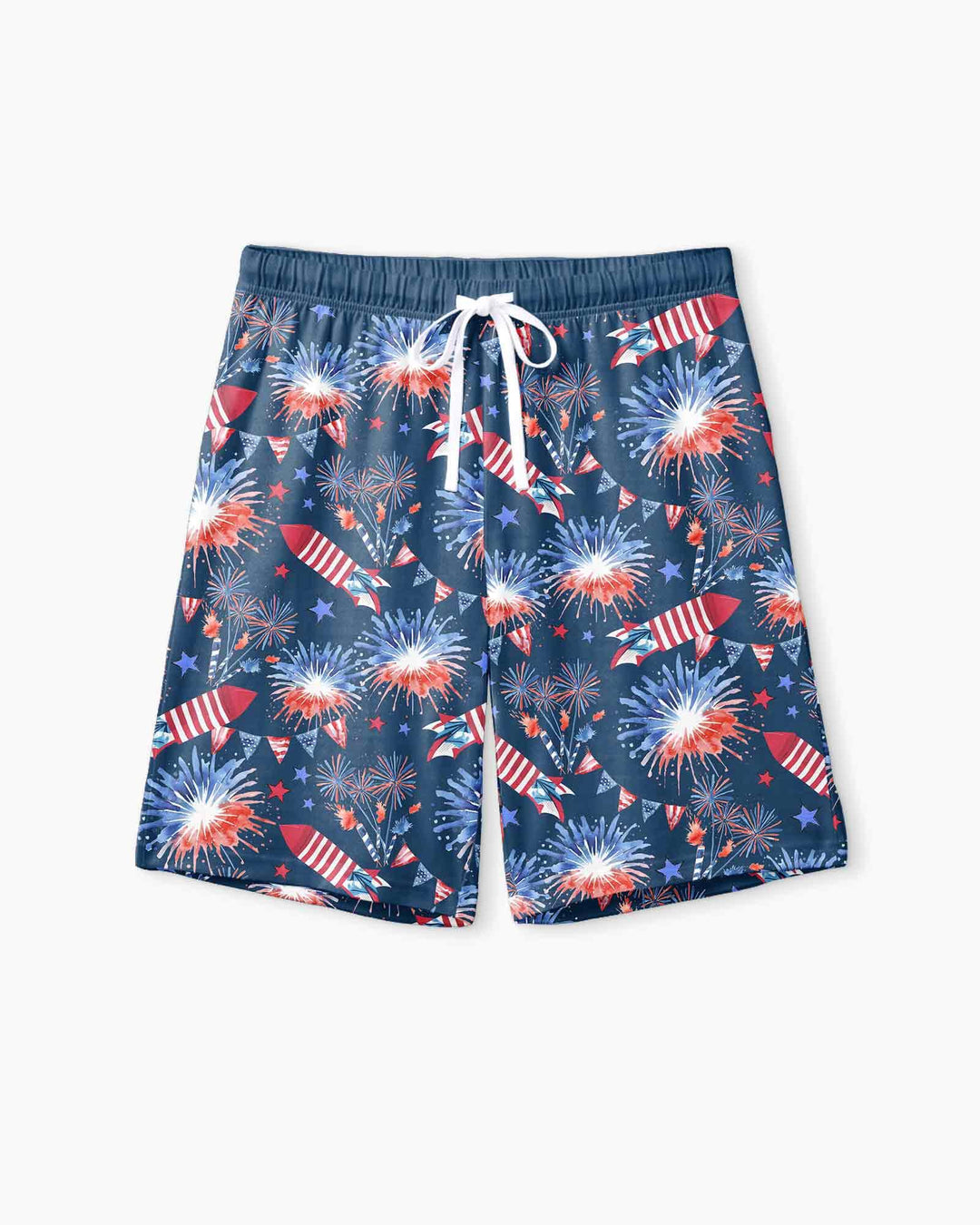 Firework Bamboo Men Short Sleeve Short Pajama Set