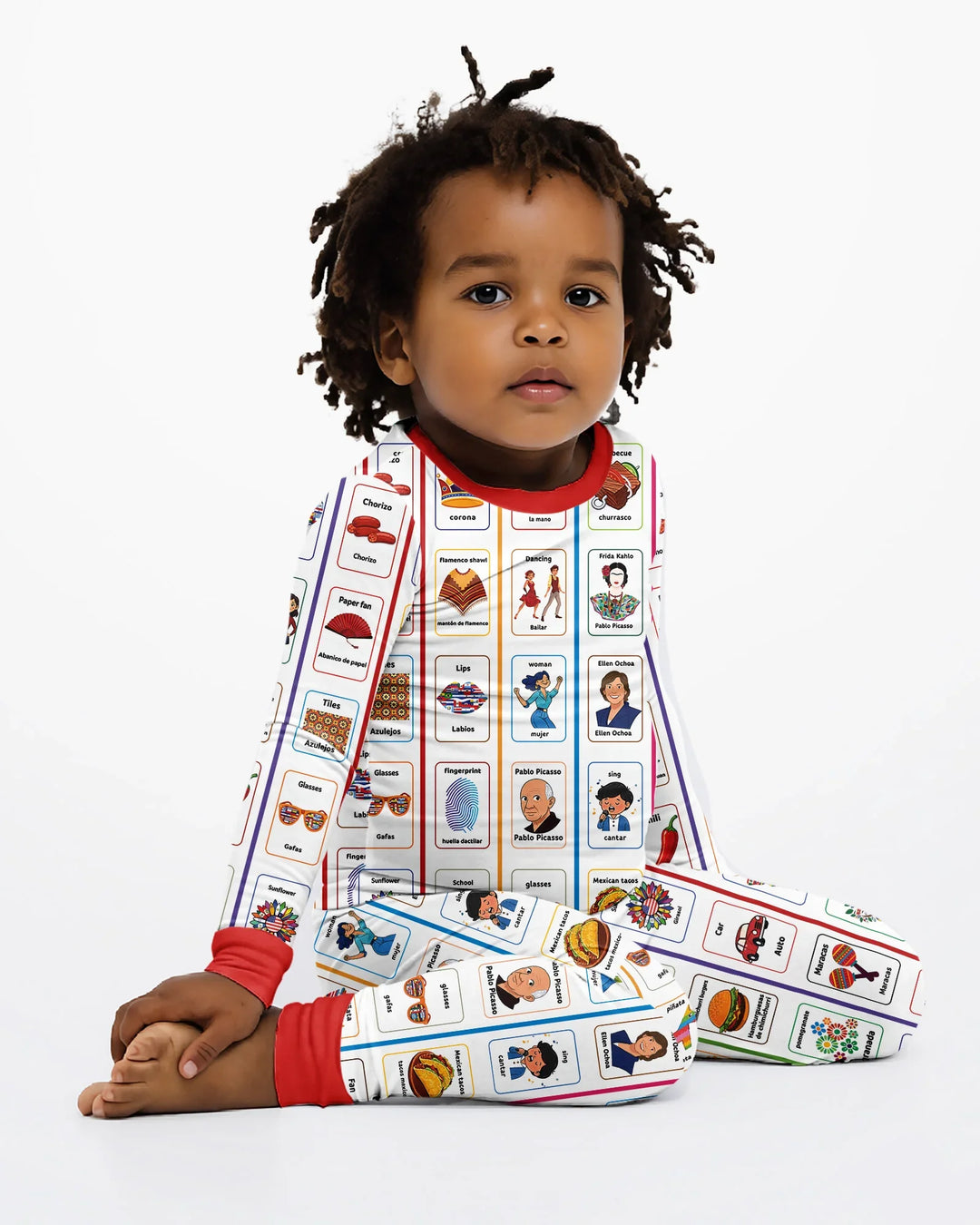 Lotería Hispanic Heritage Month Bamboo Two Piece Long Sleeve Pajama Set