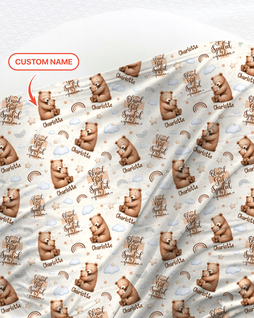 Plantilla de manta de pañales personalizada