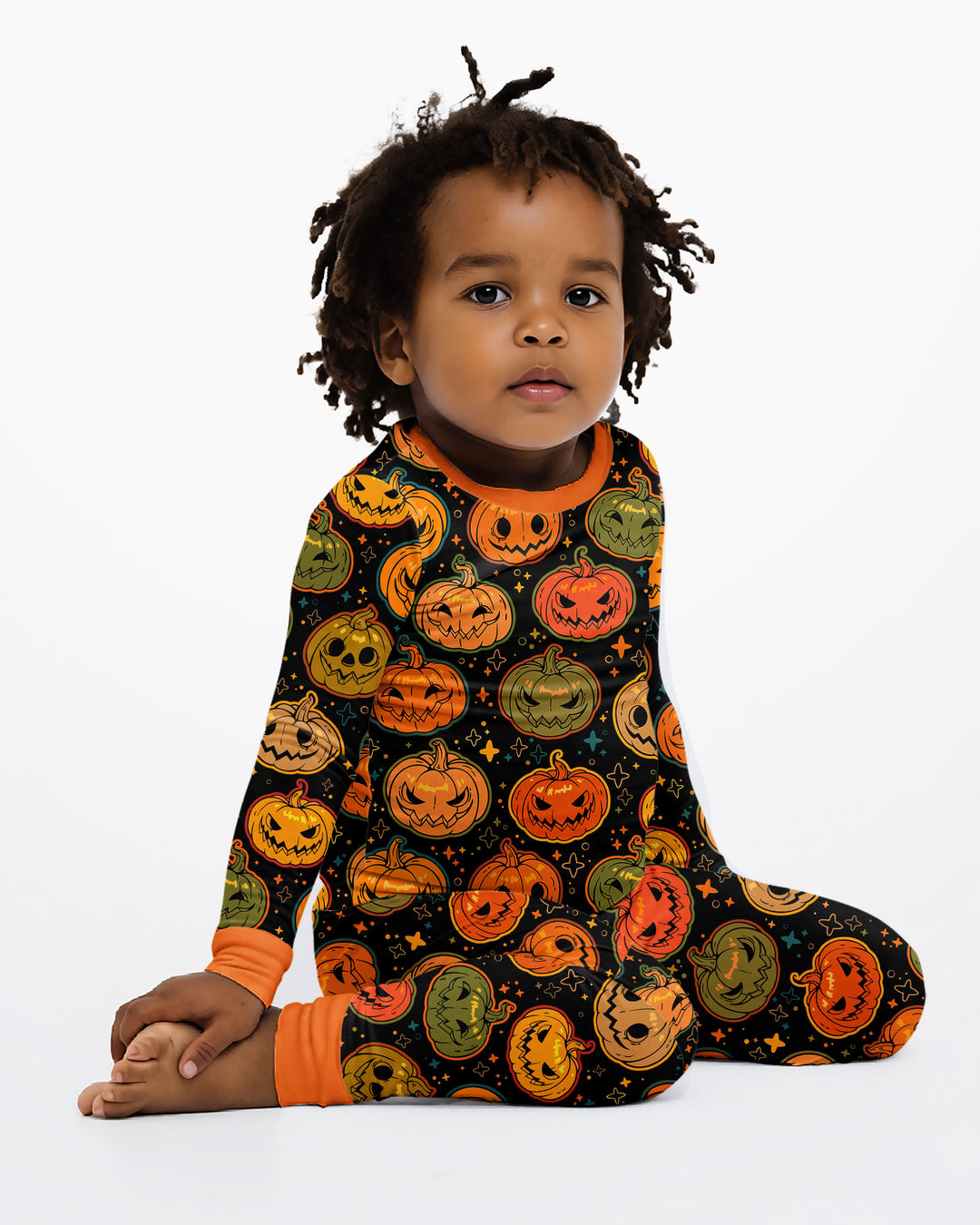 Jack O’ Lantern Nights Bamboo Two Piece Long Sleeve Pajama Set