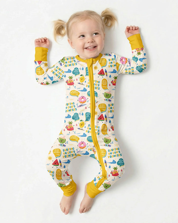 Summer Fruits Surfing On God's Promises Bamboo Convertible Zippy