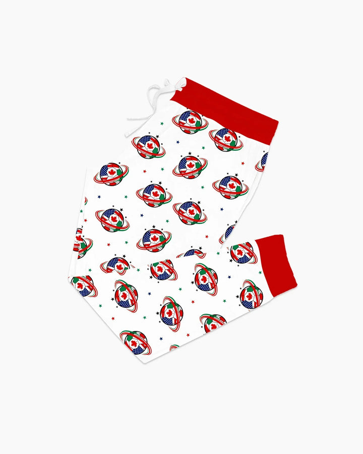 Soccer Cup USA Canada Mexico Bamboo Women Pajama Set
