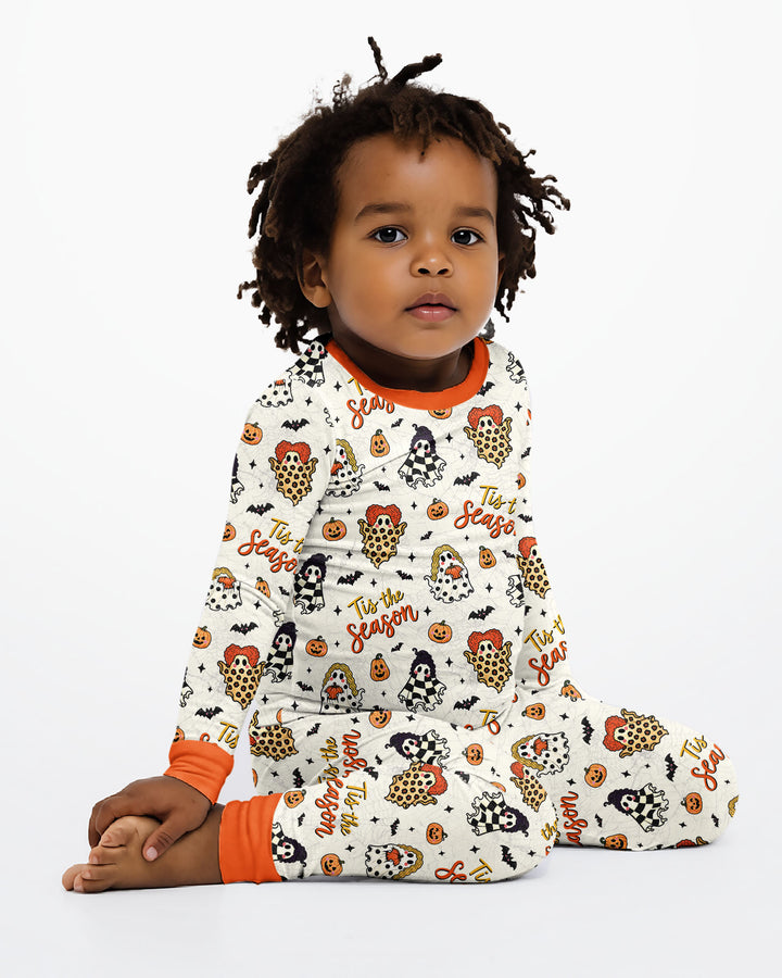 Little Boo Tis The Season Bamboo Two Piece Long Sleeve Pajama Set
