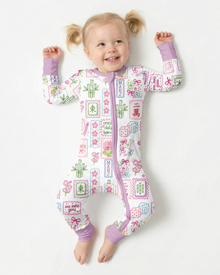 Cracks, Dots & Bams Mommy & Me Matching Bamboo Convertible Zippy