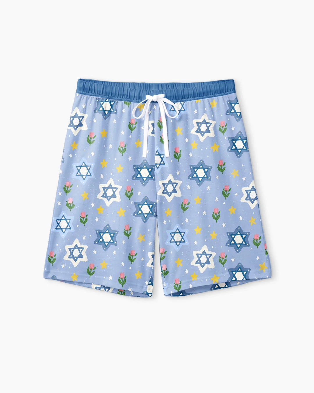 Starry Bloom Blessings Family Matching Bamboo Men Short Sleeve Short Pajama Set