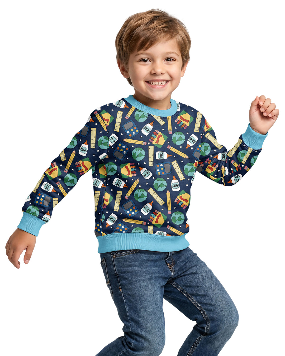School Supply Bamboo Crewneck Sweatshirt