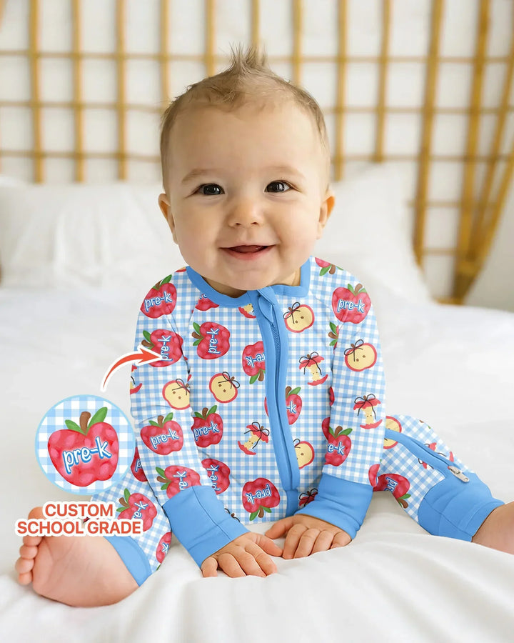 Custom School Grade Apple Days Bamboo Convertible Zippy