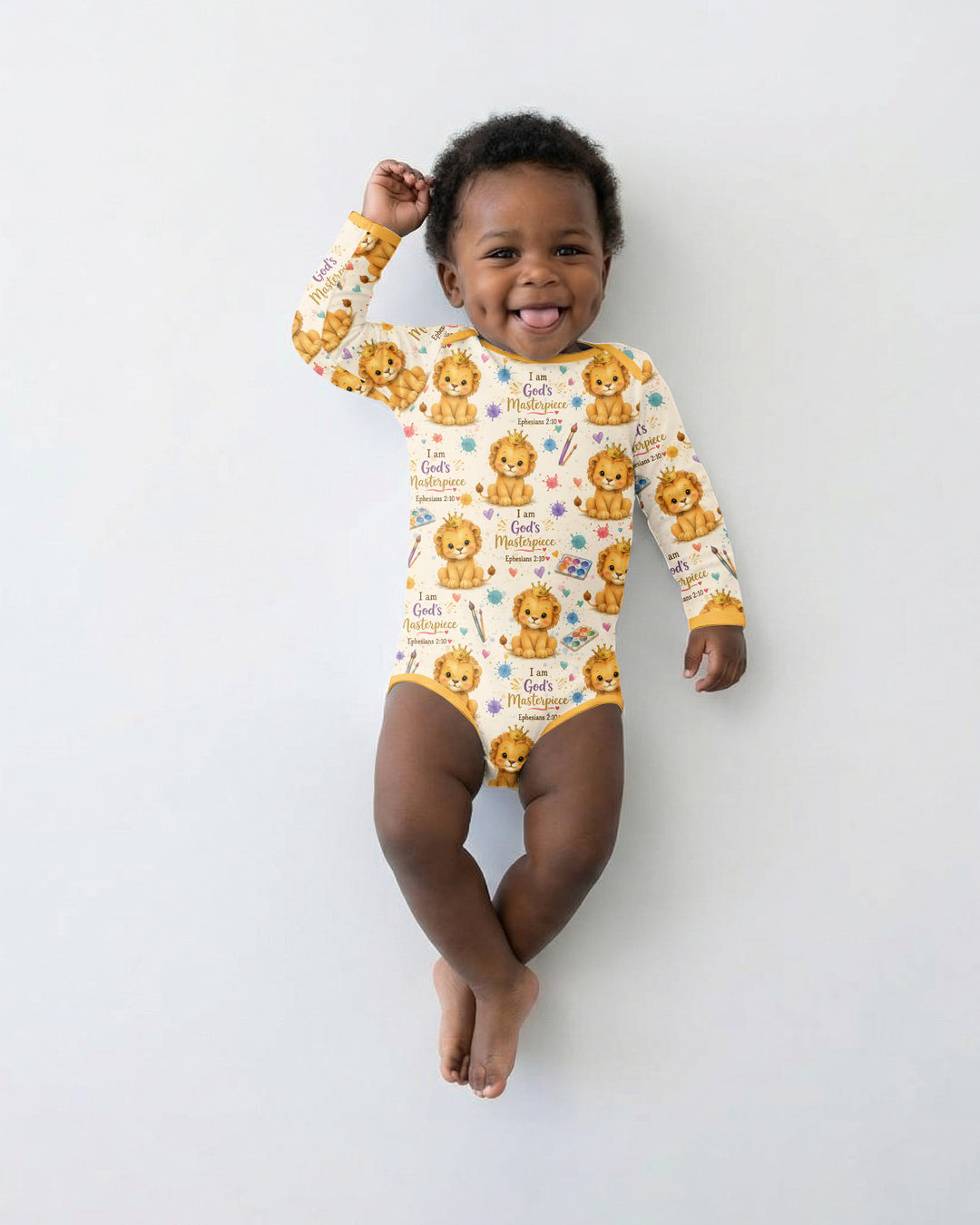 Gerippte Babykleidung mit individuellem Foto - Weich &amp; Skizzenhaft