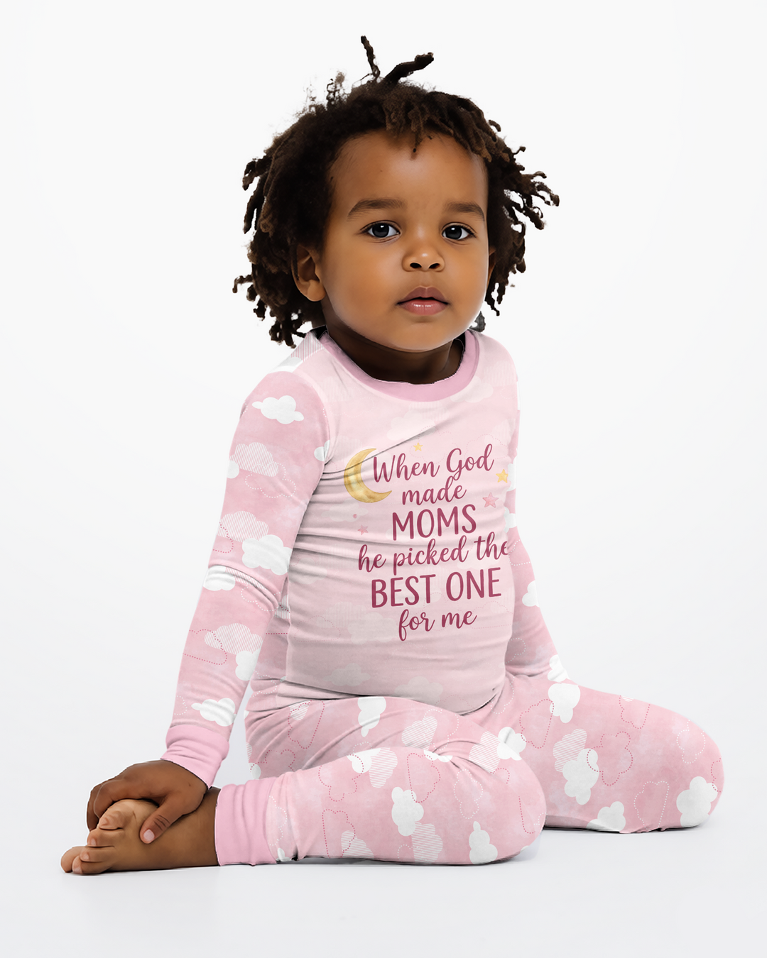 God Made The Best Mom Bamboo Two Piece Long Sleeve Pajama Set