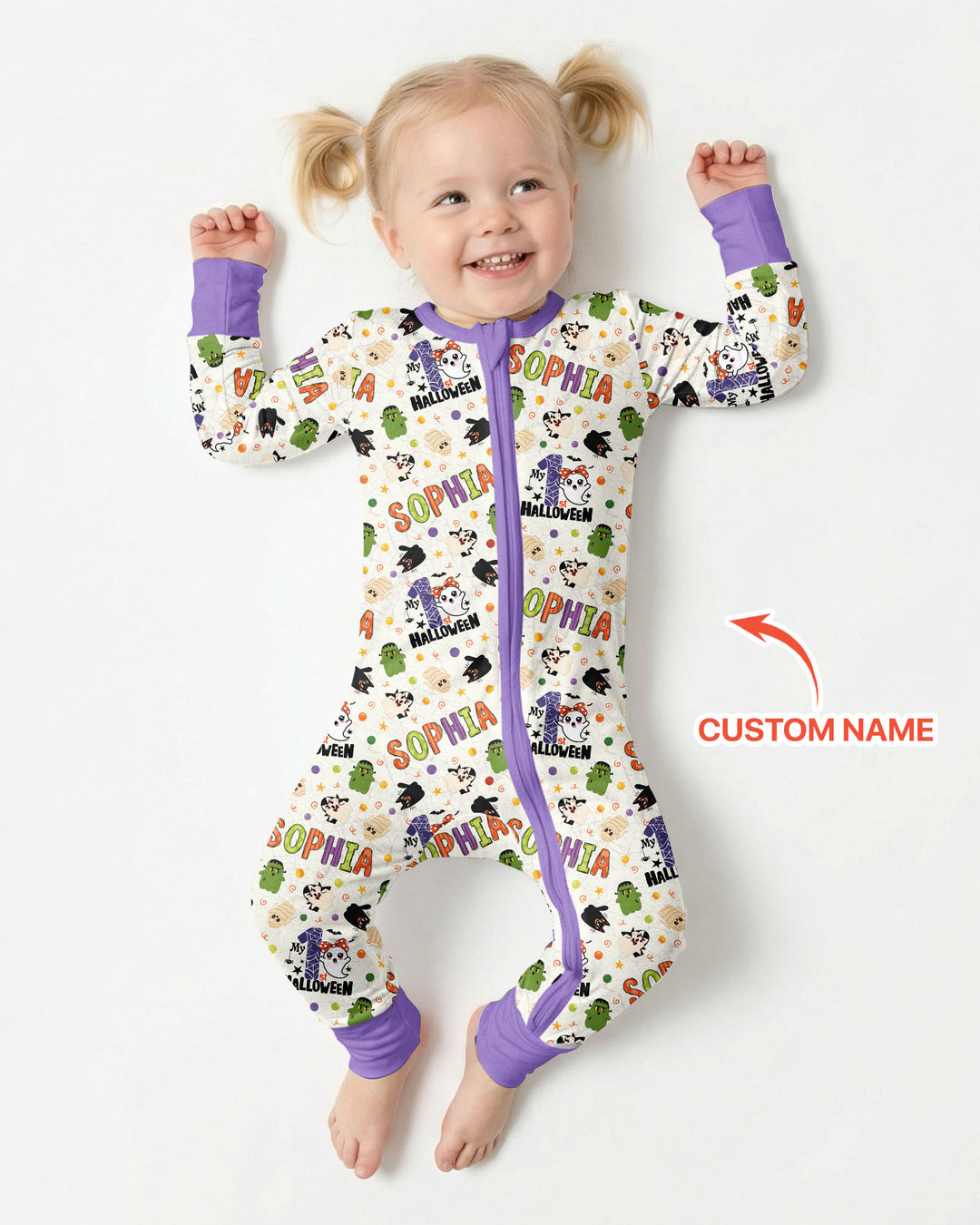 Personalized My First Halloween  Bamboo Convertible Zippy
