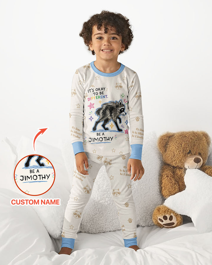 Jimothy The Raccoon Bamboo Two Piece Long Sleeve Pajama Set