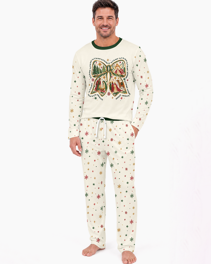 Joy To The World Bamboo Men's Pajama Set