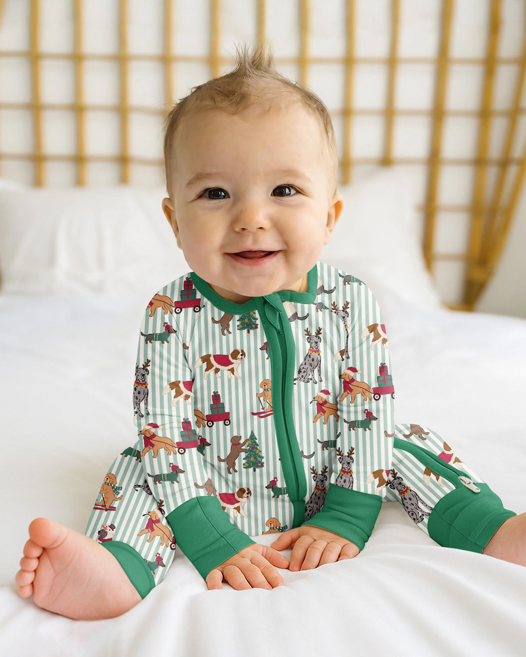Christmas Pups & Holiday Adventures Bamboo Convertible Zippy
