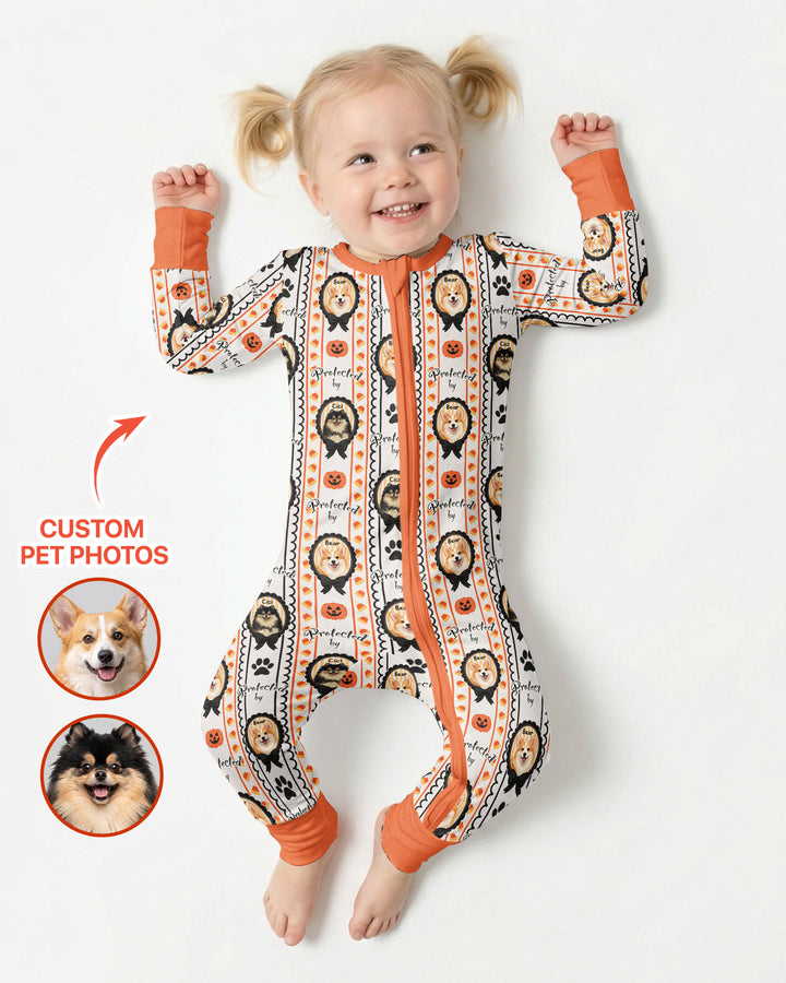 Custom Pet Photos Spooky Protector Bamboo Convertible Zippy