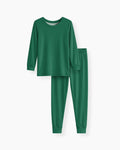 Zweiteiliges Bambus-Pyjama-Set in Jet Stream