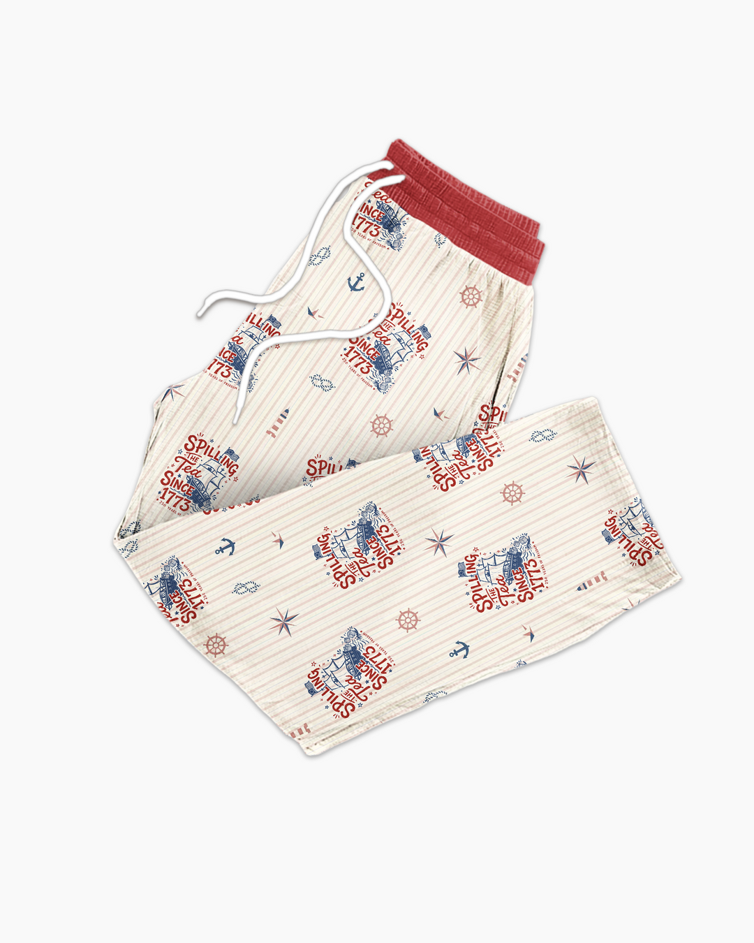 Spilling The Tea Since 1773 Family Matching Bamboo Men's Pajama Set
