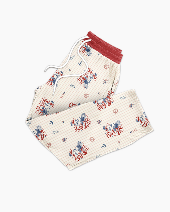 Spilling The Tea Since 1773 Family Matching Bamboo Men's Pajama Set