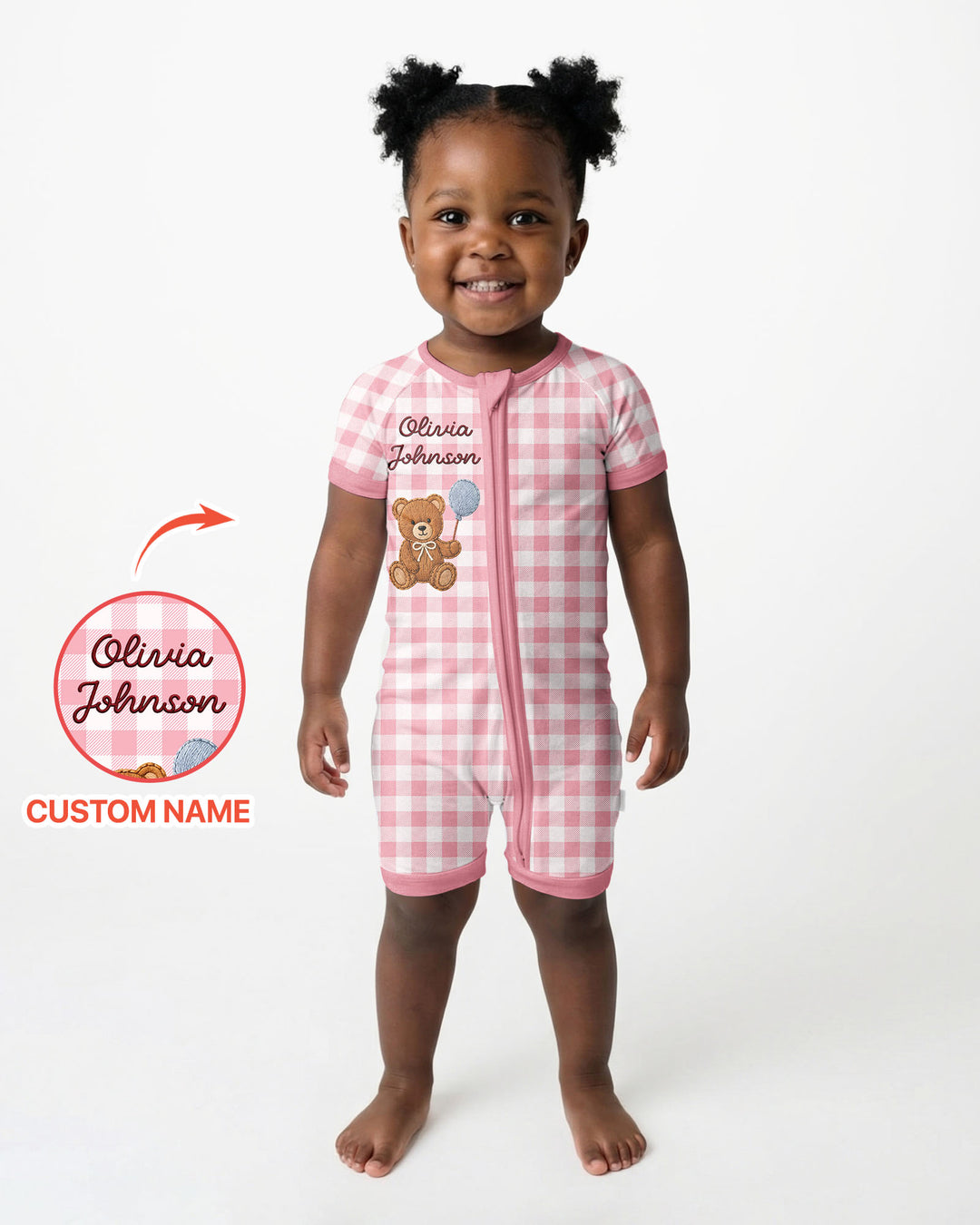 Teddy Bear Baby Bamboo Shorty Zippy