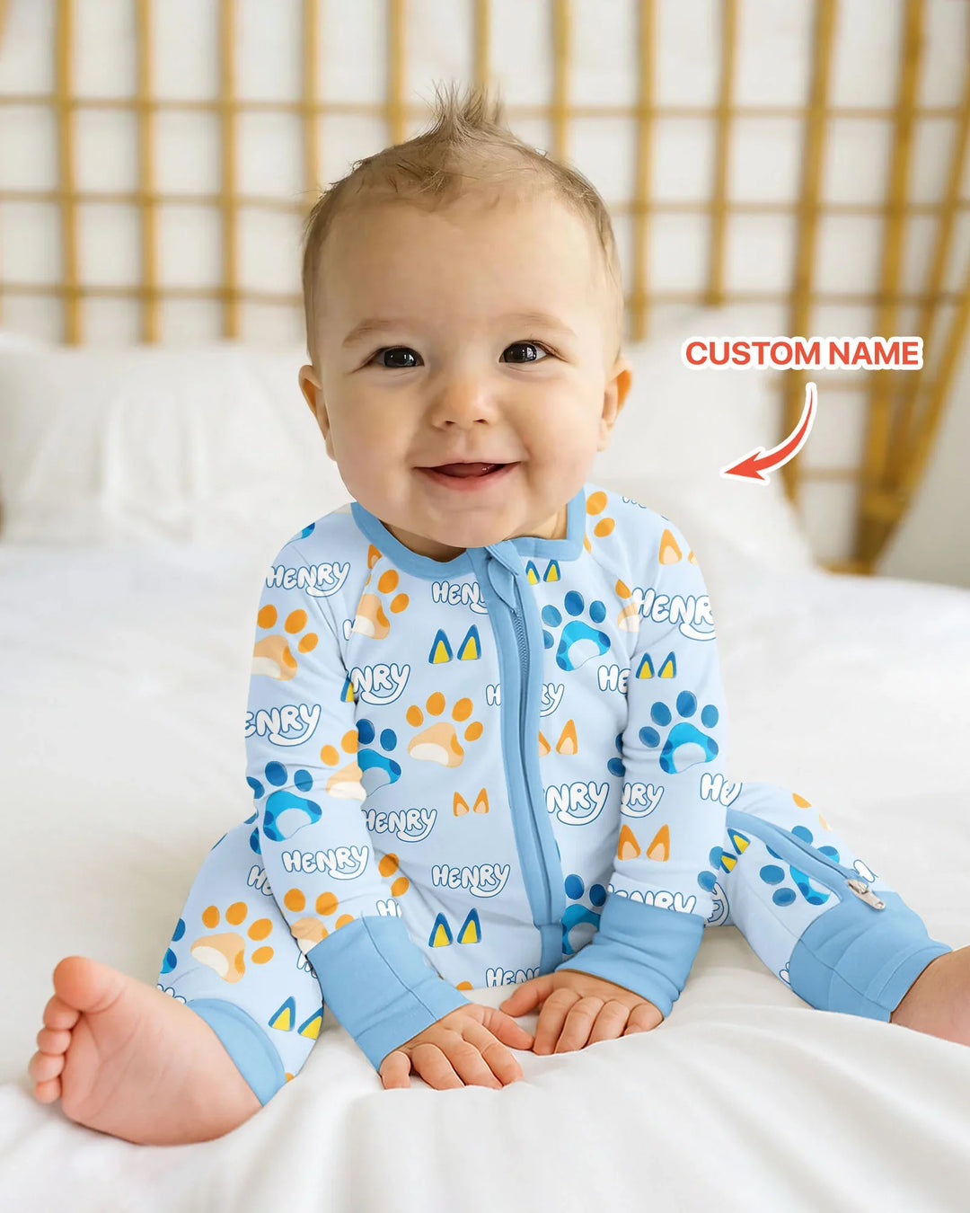 Gerippte Babykleidung mit individuellem Foto - Weich &amp; Skizzenhaft