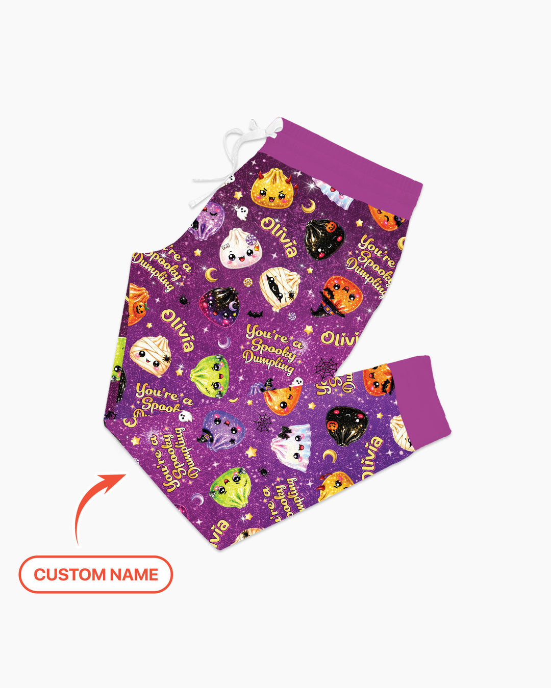 Custom Name You're A Spooky Dumpling Bamboo Women Pajama Set