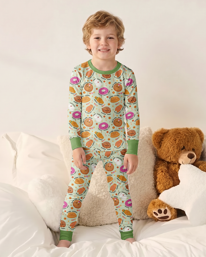Pan Dulce Fiesta Bamboo Two Piece Long Sleeve Pajama Set