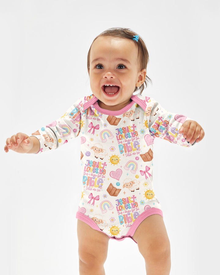 Jesus Loves Me This I Know Bamboo Bodysuit