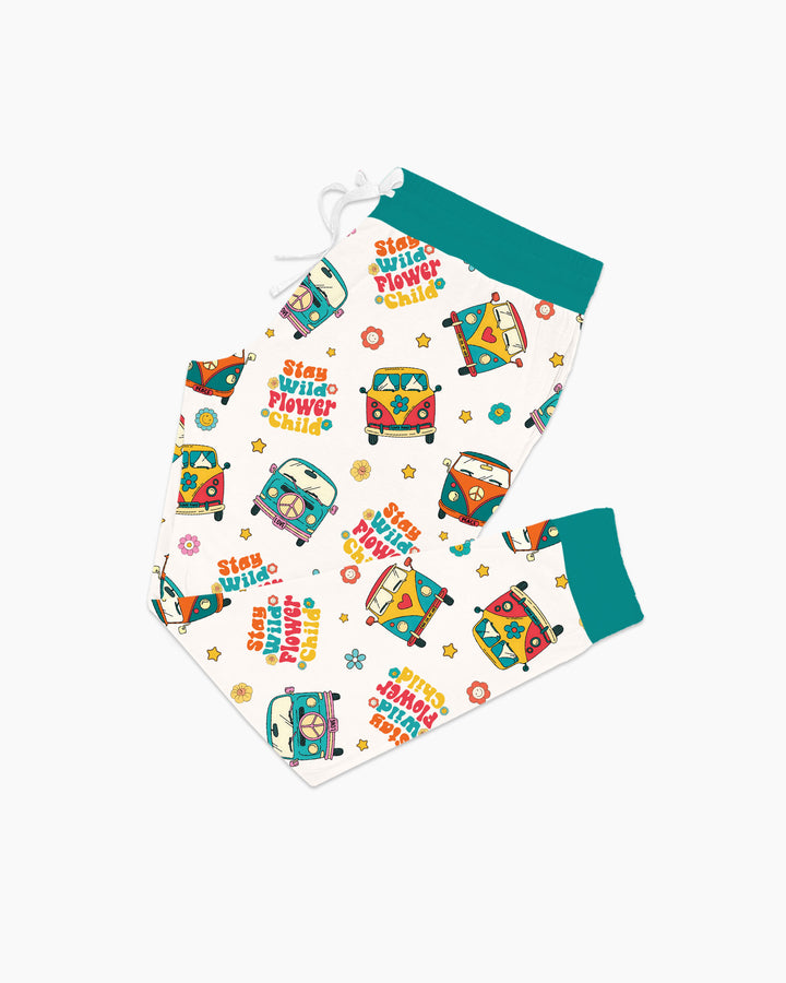 Stay Wild Flower Child Bamboo Women Pajama Set