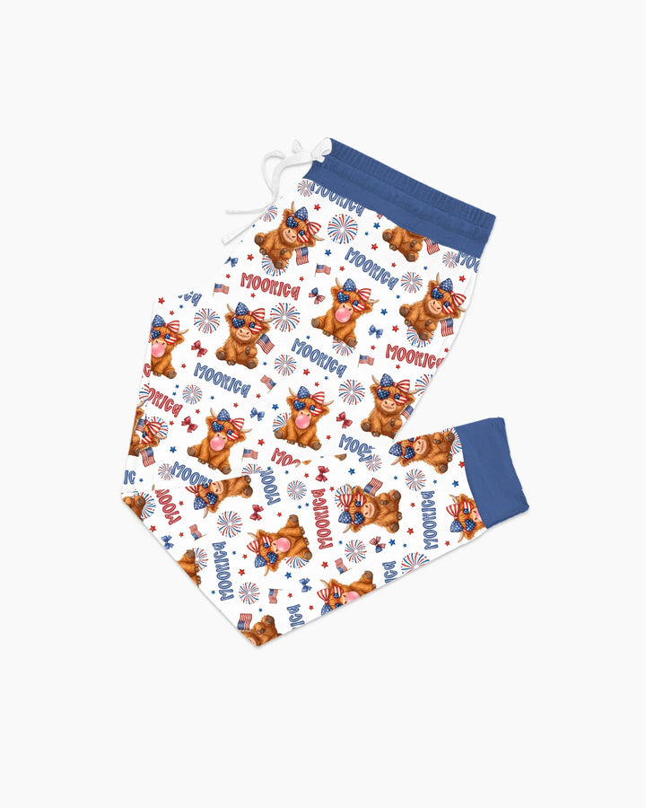 Plantilla de conjunto de pijama de mujer de bambú