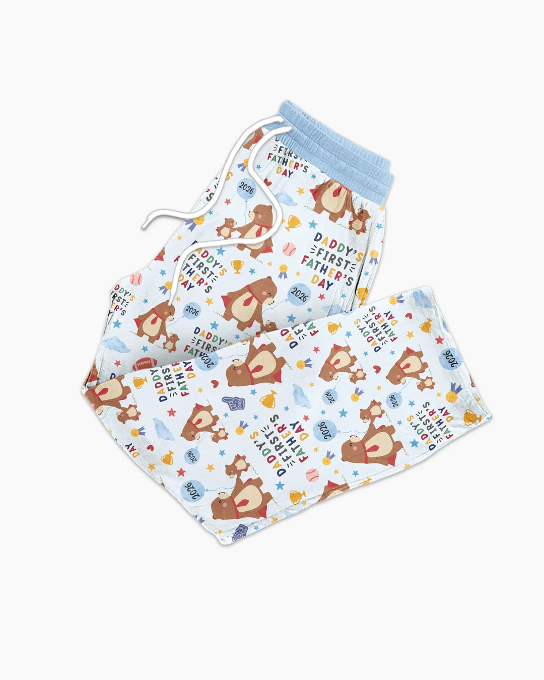 First Father's Day Daddy Bear Family Matching Bamboo Men's Pajama Set