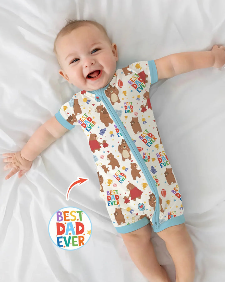 Best Daddy Bear Ever Family Matching Bamboo Shorty Zippy