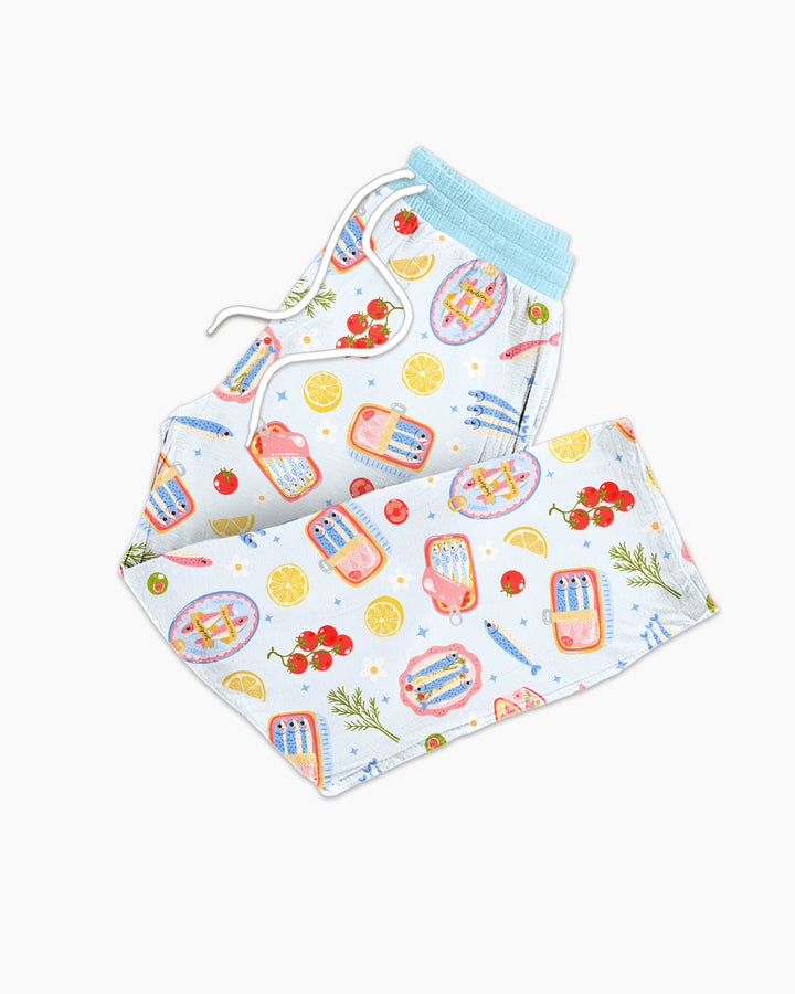 Preppy Sardines Bamboo Men's Pajama Set