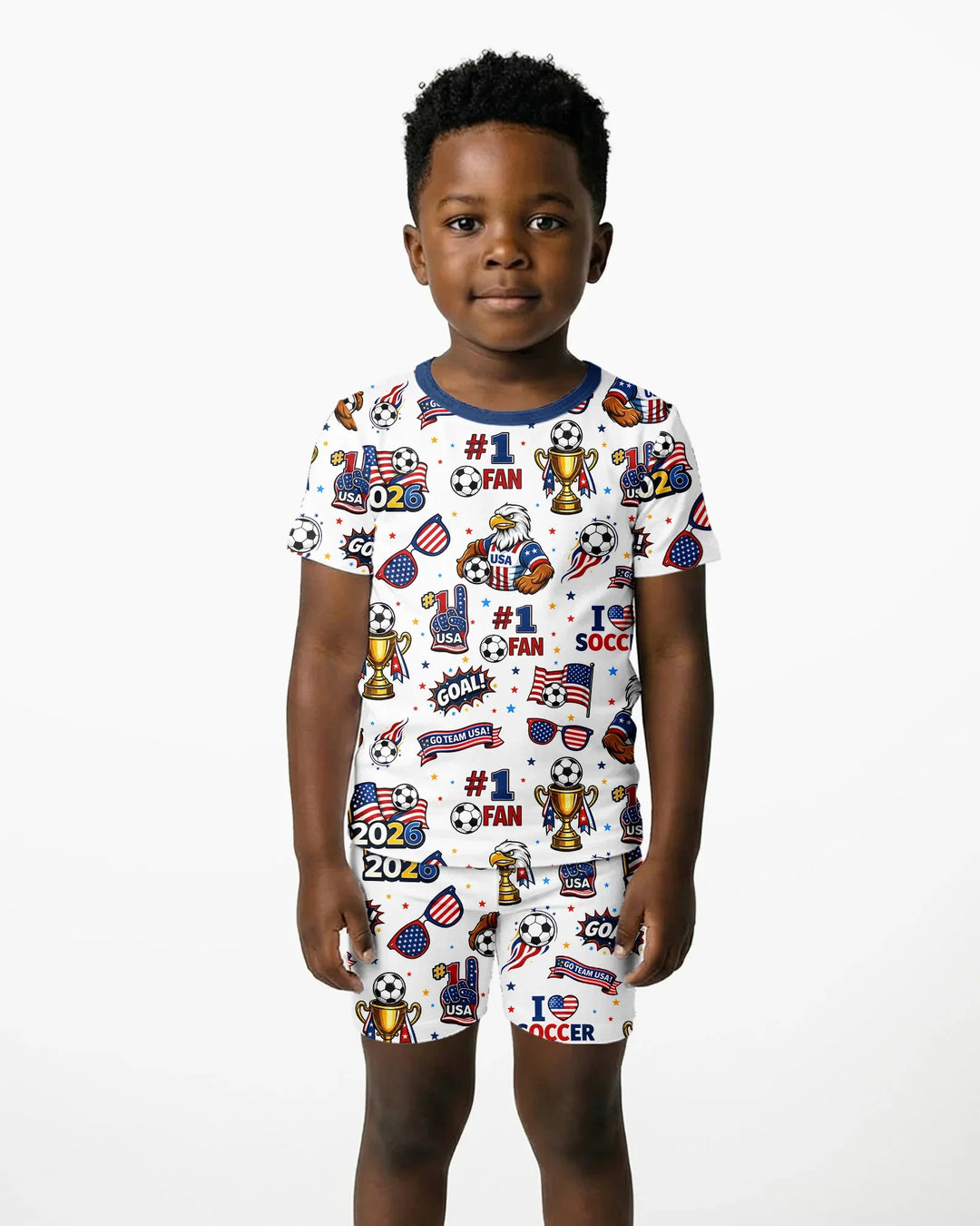 Conjunto de Pijama de Dos Piezas de Bambú con Mangas Cortas y Pantalones Cortos