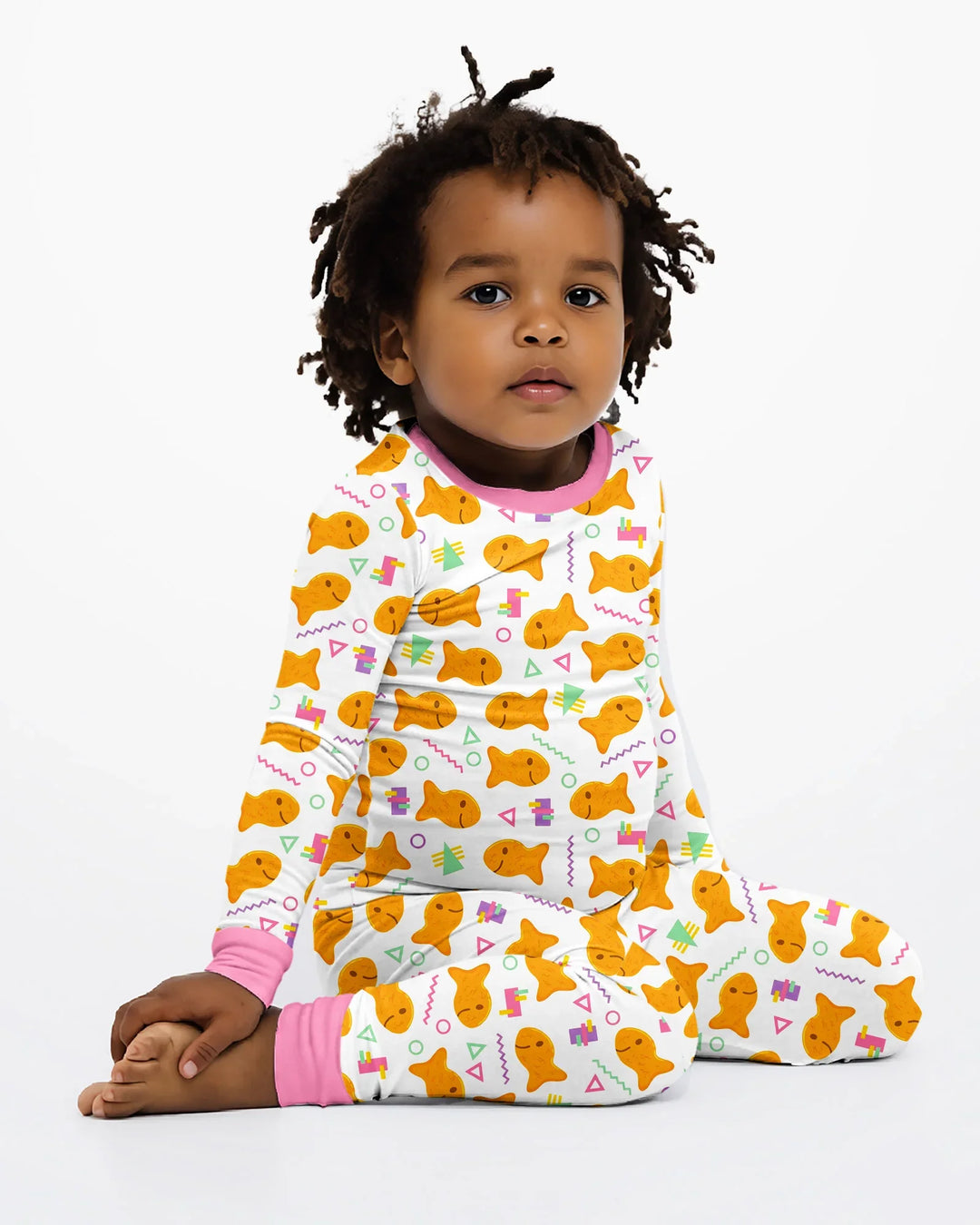 Conjunto de pijama de dos piezas de bambú con mangas largas, plantilla PERSONALIZADA