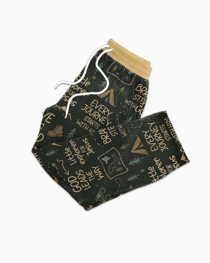 Little Explorer God Leads The Way Bamboo Men's Pajama Set