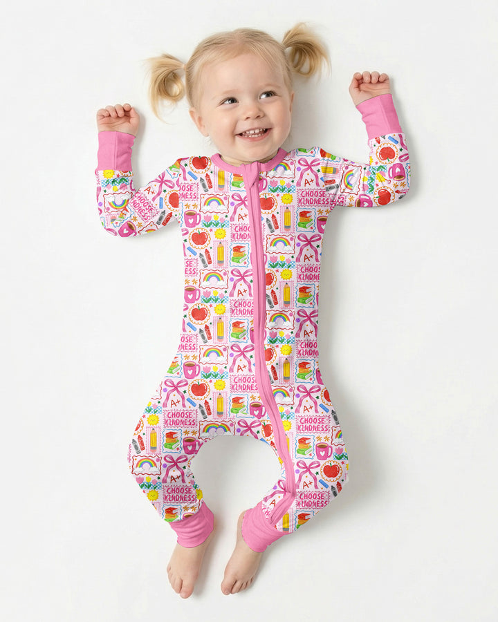 Kindness School Girl Bamboo Convertible Zippy