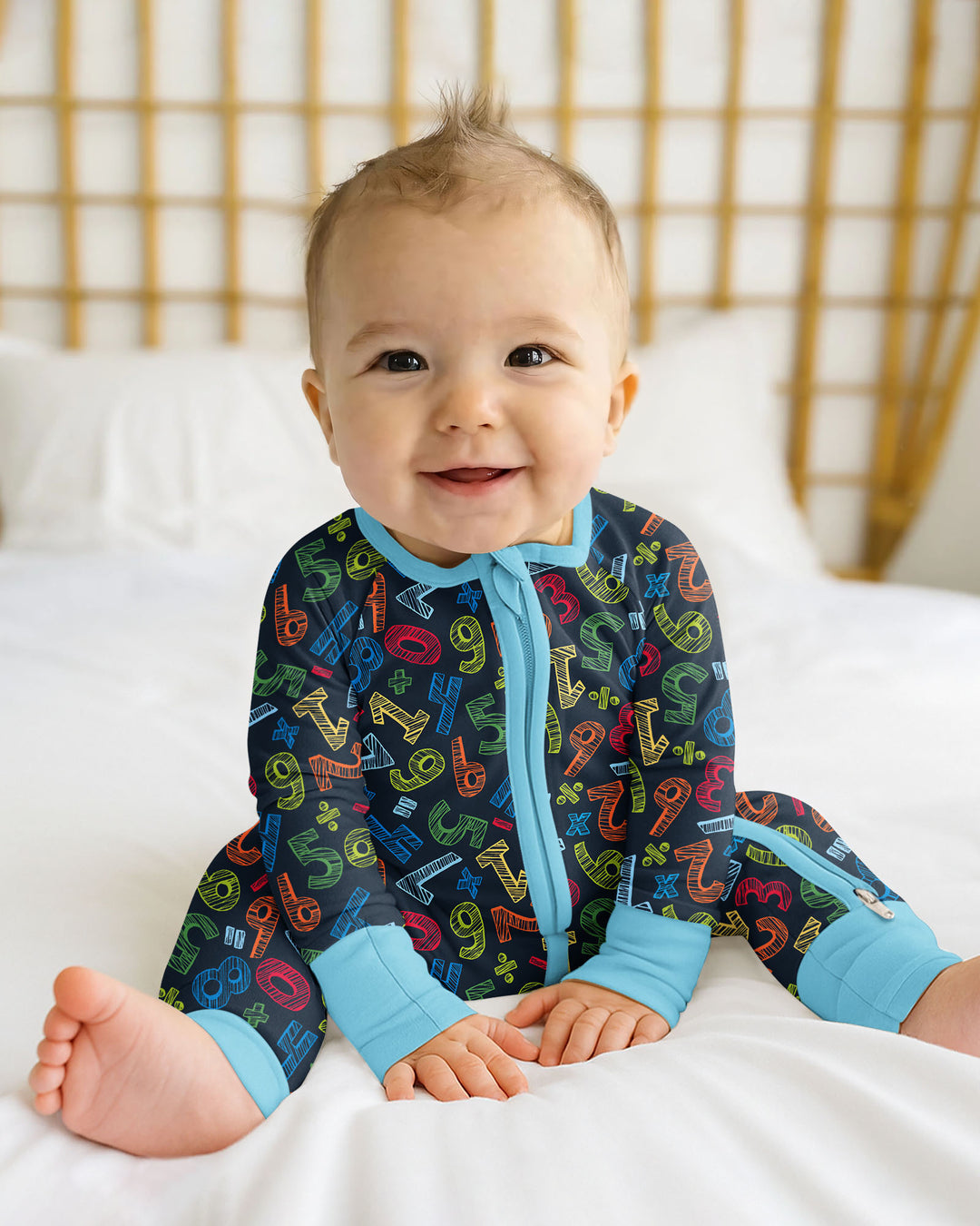 Math Doodles Bamboo Convertible Zippy