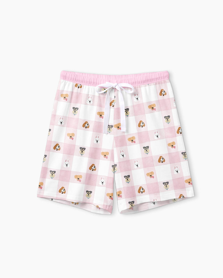 Plaid Pals Family Matching Bamboo Women Short Sleeve Short Pajama Set