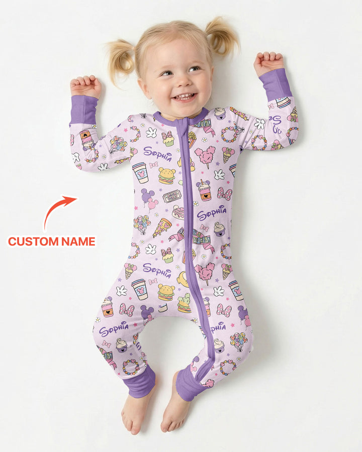 Custom Name Magical Trip Bamboo Convertible Zippy
