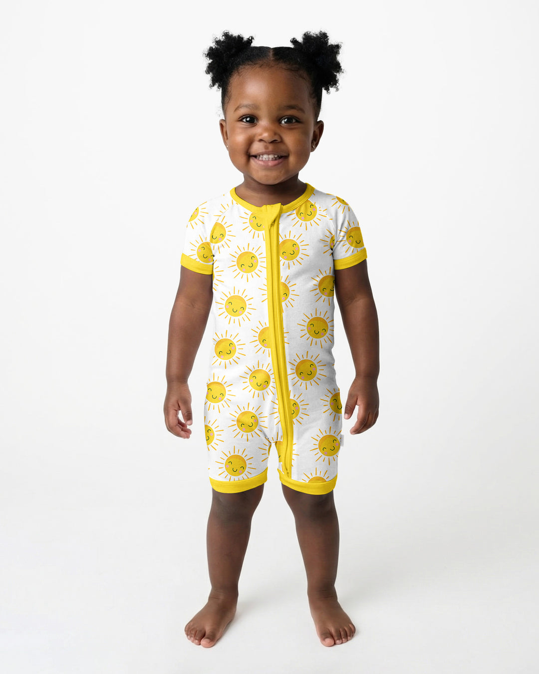 Sunshine Bamboo Shorty Zippered Romper