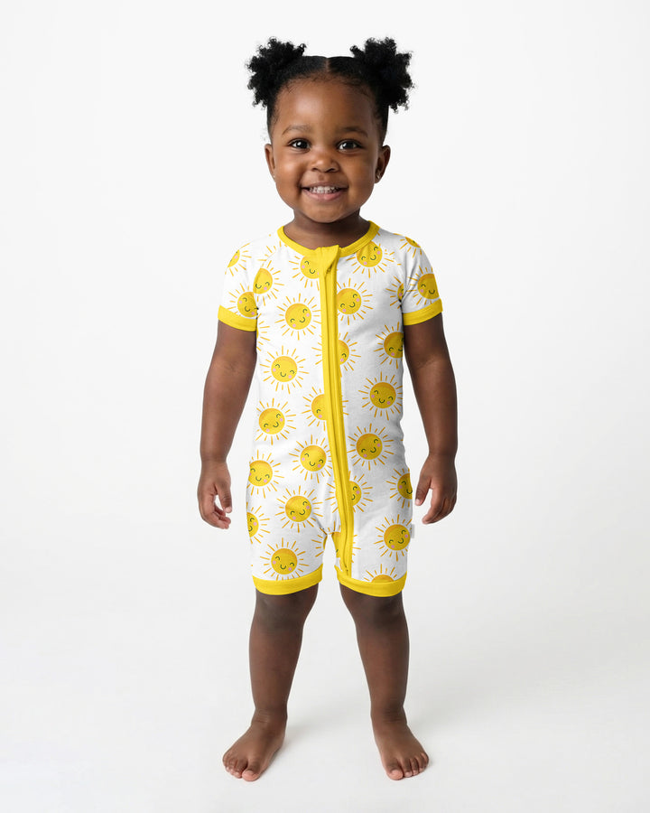 Sunshine Bamboo Shorty Zippered Romper