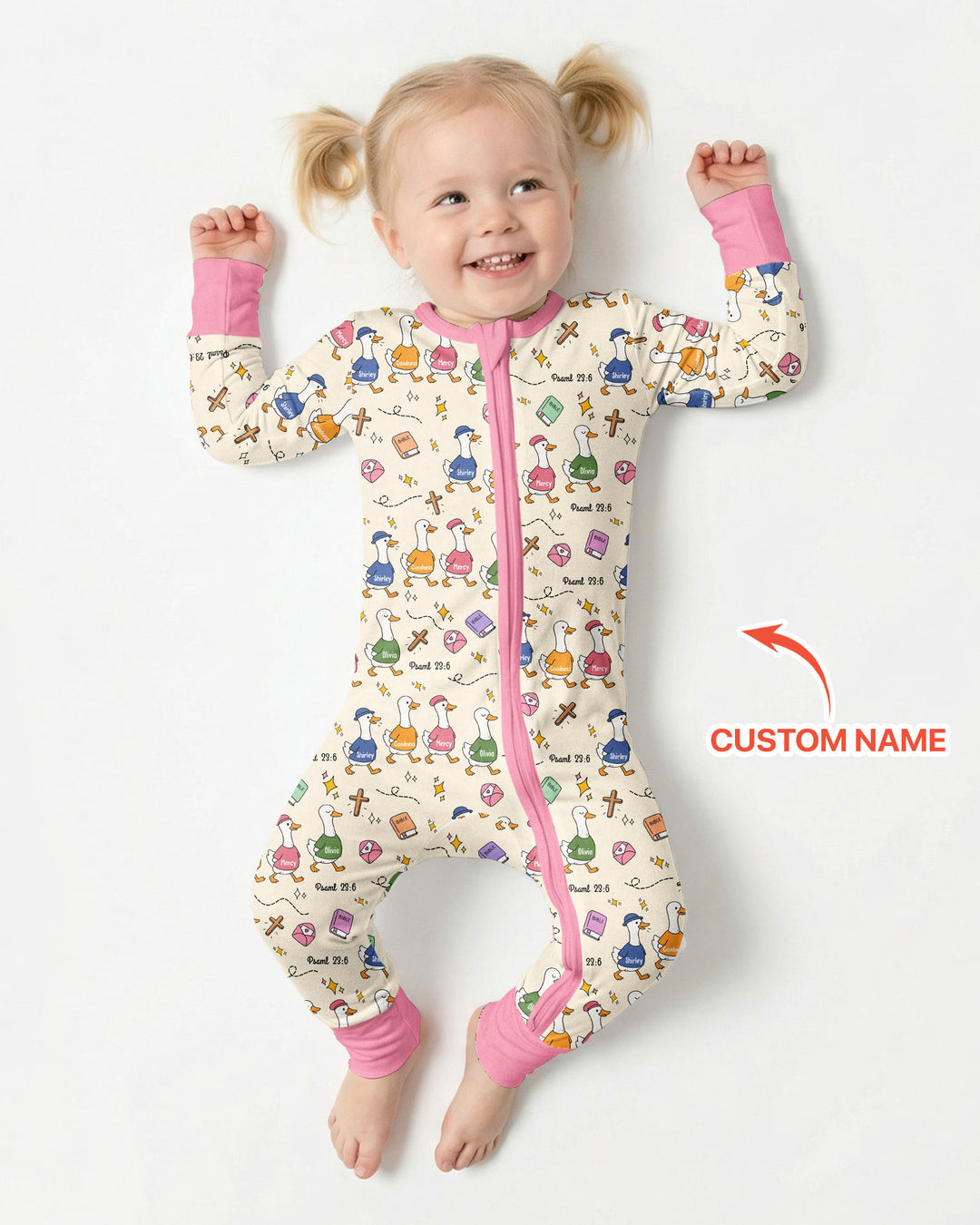 Psalm 23:6 Matching Family Bamboo Convertible Zippy