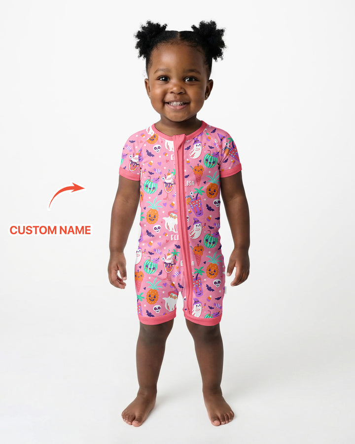 Summerween Doodles Bamboo Shorty Zippy
