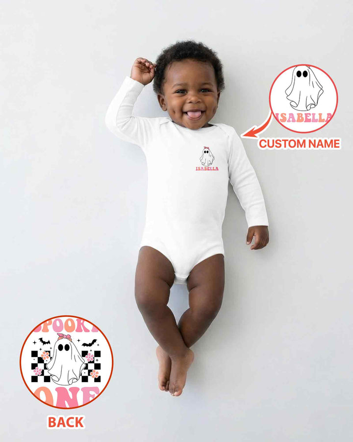 Personalized Spooky One Bamboo Bodysuit
