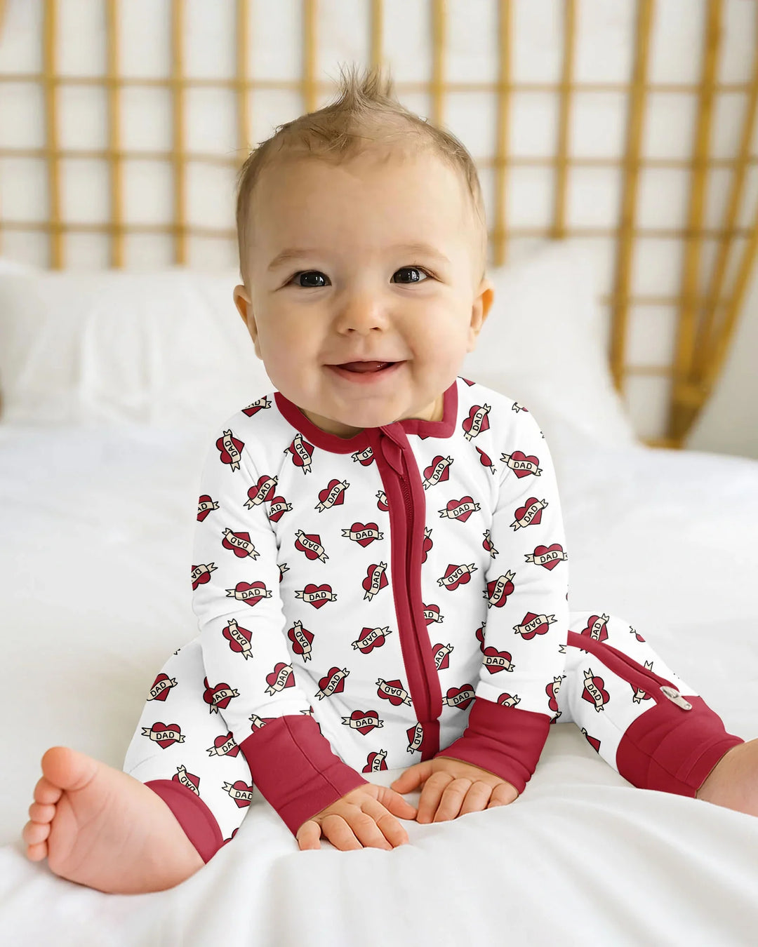 Gerippte Babykleidung mit individuellem Foto - Weich &amp; Skizzenhaft