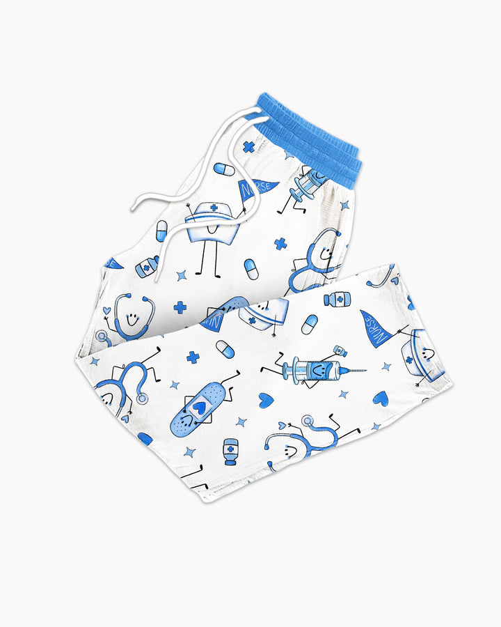 Cute Nurse Crew Bamboo Men's Pajama Set